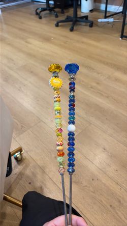 Beaded Decorative Wands or Lawn Decor
