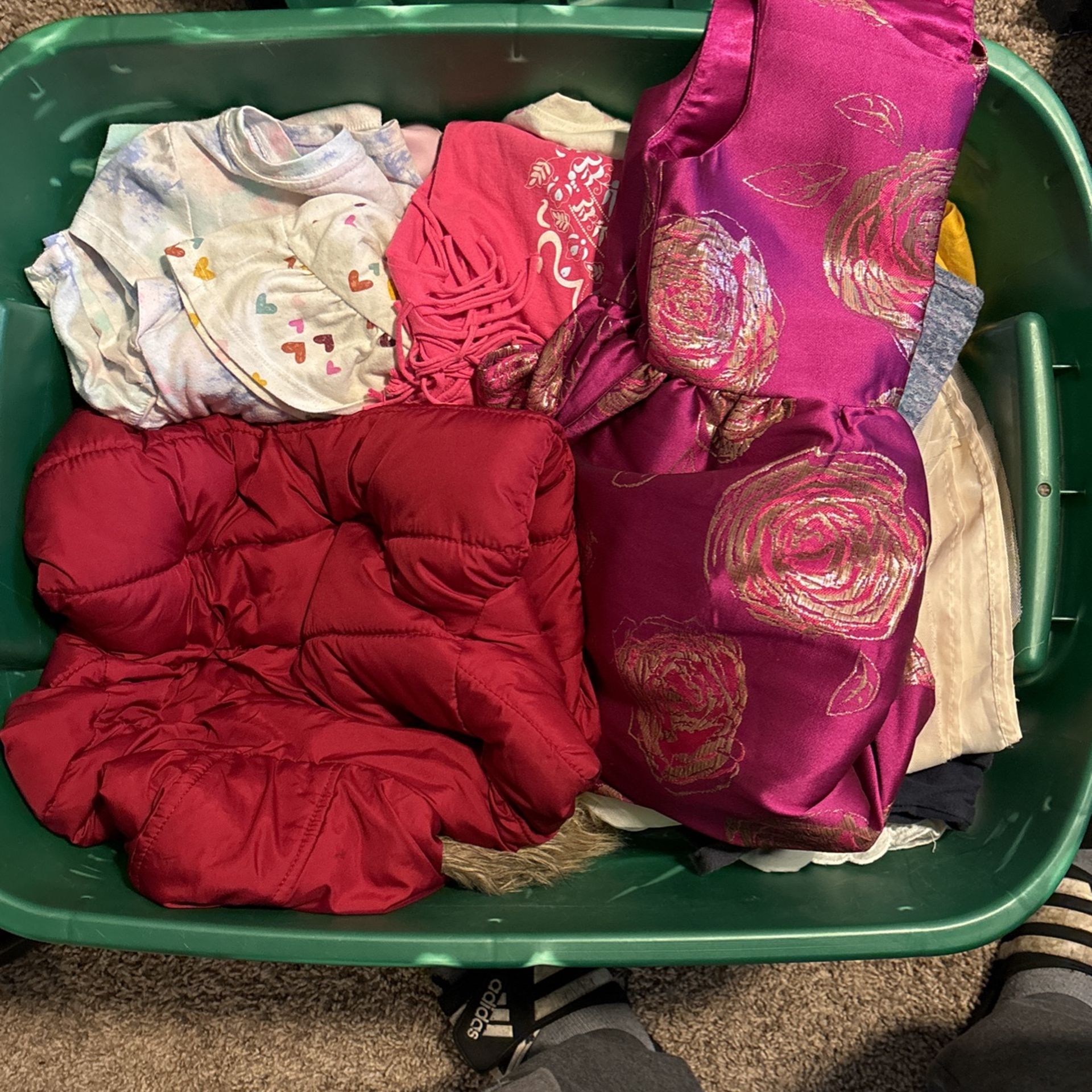 Tote Full Of Kids Clothes For “Girls” 