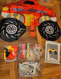 monster truck party decorations