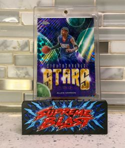 Allen Iverson Stratospheric Stars Geometric Refractor Topps Chrome Update ST-23 #16/75