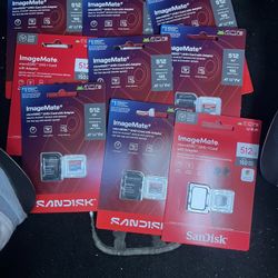 9 x 512 GB Micro Disk Memory Card Retail $104 Each 