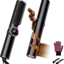 Cepillo alisador para el cabello - Hair Straightener Brush for Women.