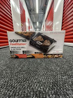 Gourmia FoodStation Indoor Smokeless Grill & AirFryer Model GGA2100 