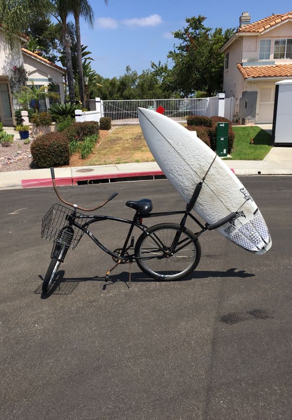 Beach cruiser with surfboard rack for Sale in Oceanside, CA OfferUp