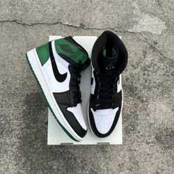 Air Jordan Retro 1 2009 DMP Celtics Green Black White 