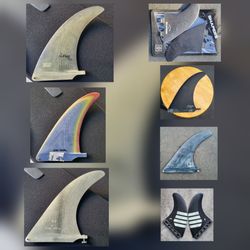 Surfboard single twin fins fins