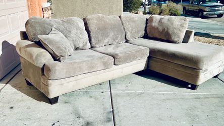 Two Piece Gray Sectional