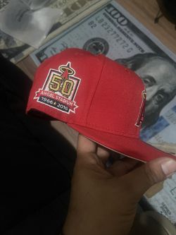 Anaheim Angels 50 Year Anniversary Patch New Era 59 Fifty Size 7 1-2
