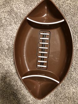Football chip dip tray