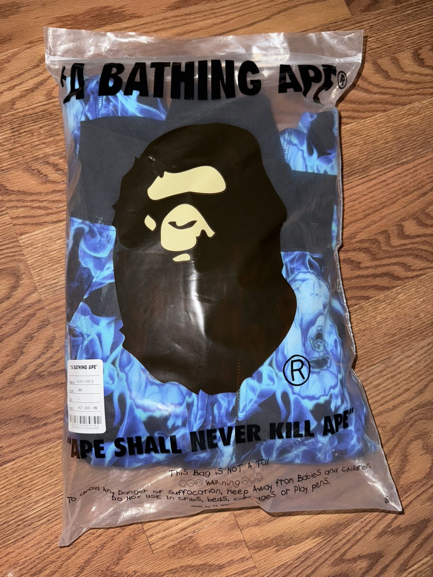 Bape Flame Shark Hoodie