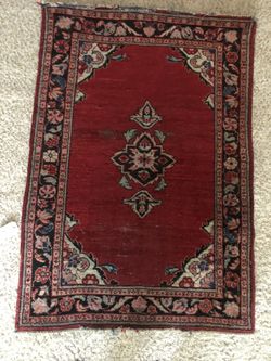 Antique Persian Hamadan Rug 3.6 X 5