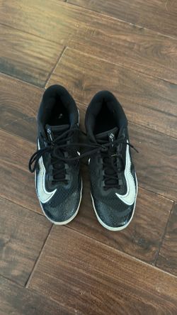 Nike black rubber baseball cleats Sz 12