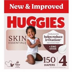 Huggies Skin Essentials Diapers Size 4, 150 Count