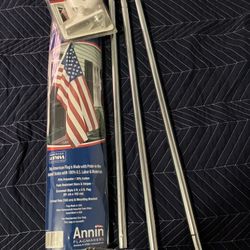 $25, New U.S.Flag Pole Set 