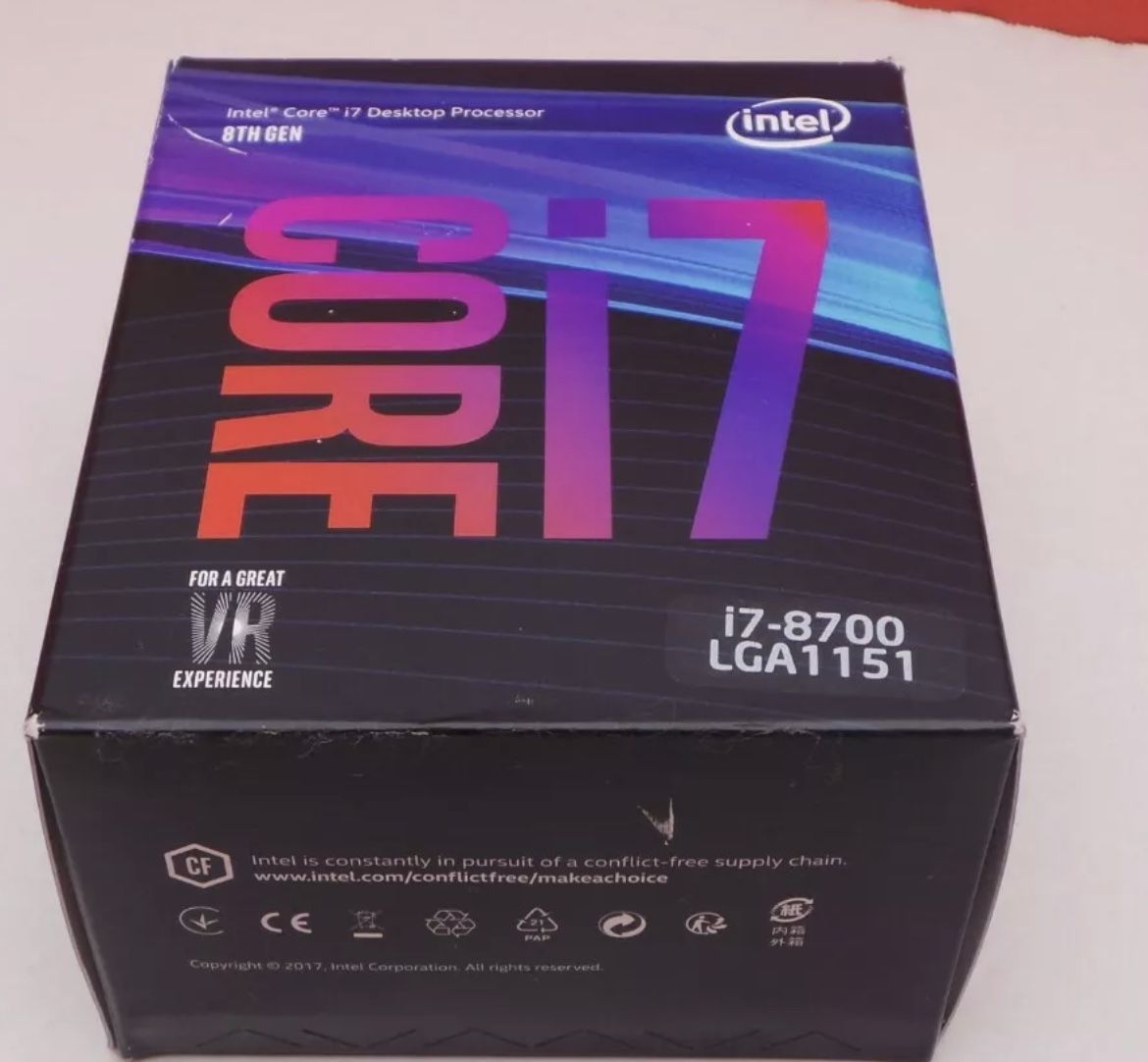 Intel I7 8700 cpu