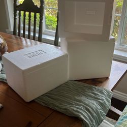 4 Styrofoam, small coolers
