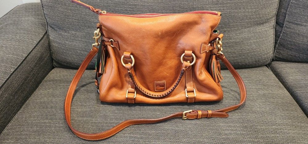 Dooney & Bourke -
Florentine Leather Tassle Satchel Bag