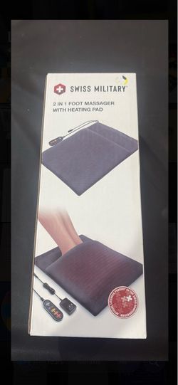 Swiss Military 2-in-1 Foot Massager with Heating Pad