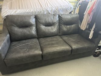 Genuine Leather Pull Out Bed 