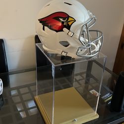 Cardinals helmet with case