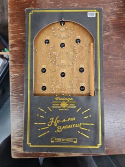 Vintage Hit A Pin Bagatelle Game