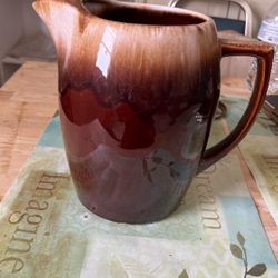 Kathy Kale Brown Ware Water Pitcher 