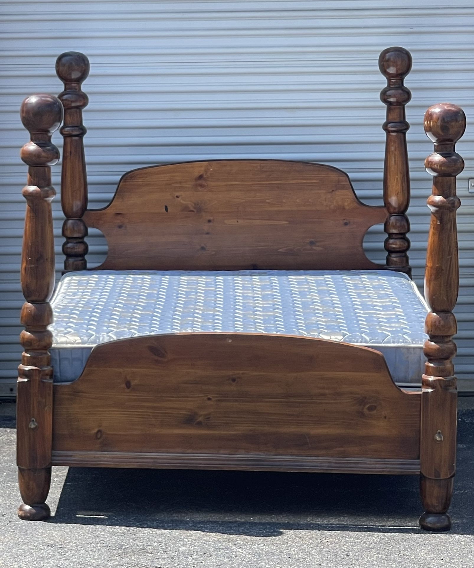 Queen Size Bed with Mattress Set