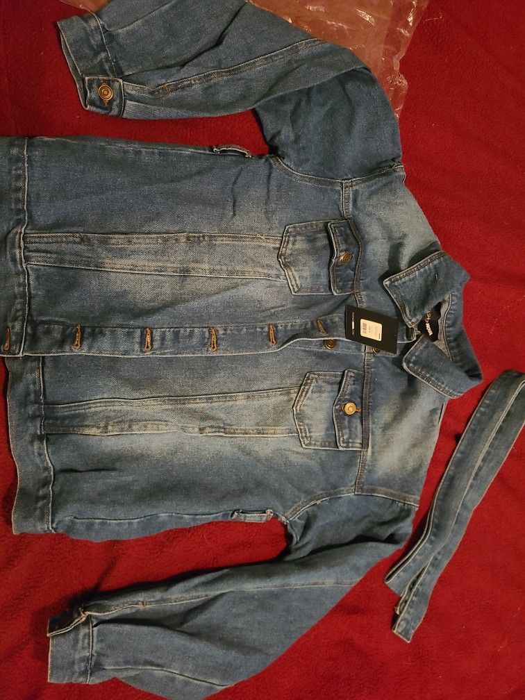 Women Oversized Denim Jacket Size Small