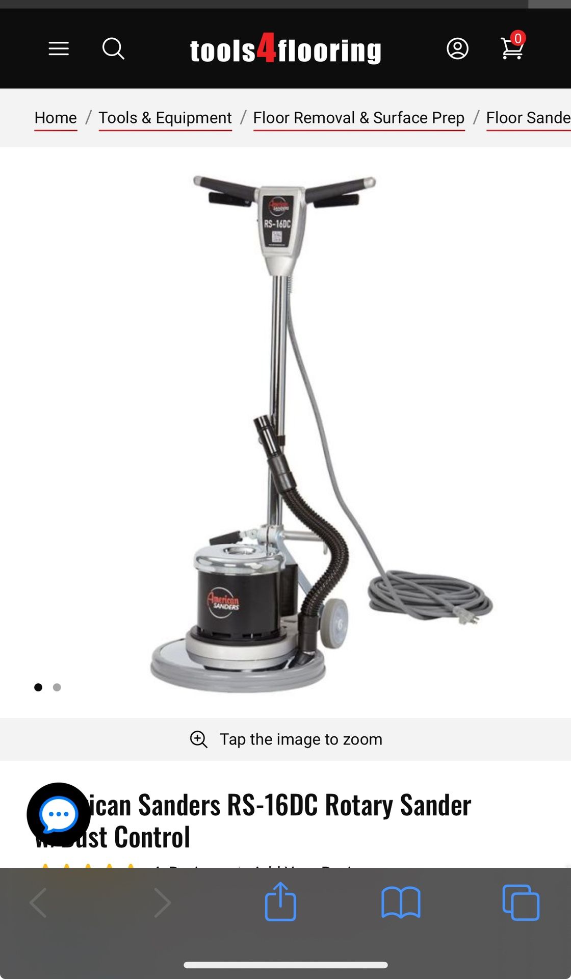 American Sanders RS-16DC Rotary Sander w/Dust Control Rating: 4 Reviews | Add Your Review IN STOCK SKU 310948 $1,802.00