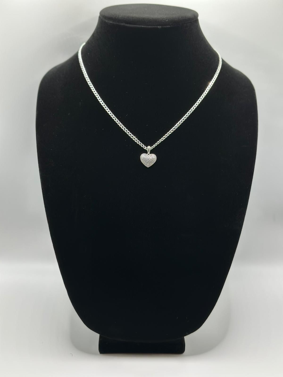 925 Sterling Silver Chain With Heart Pendant