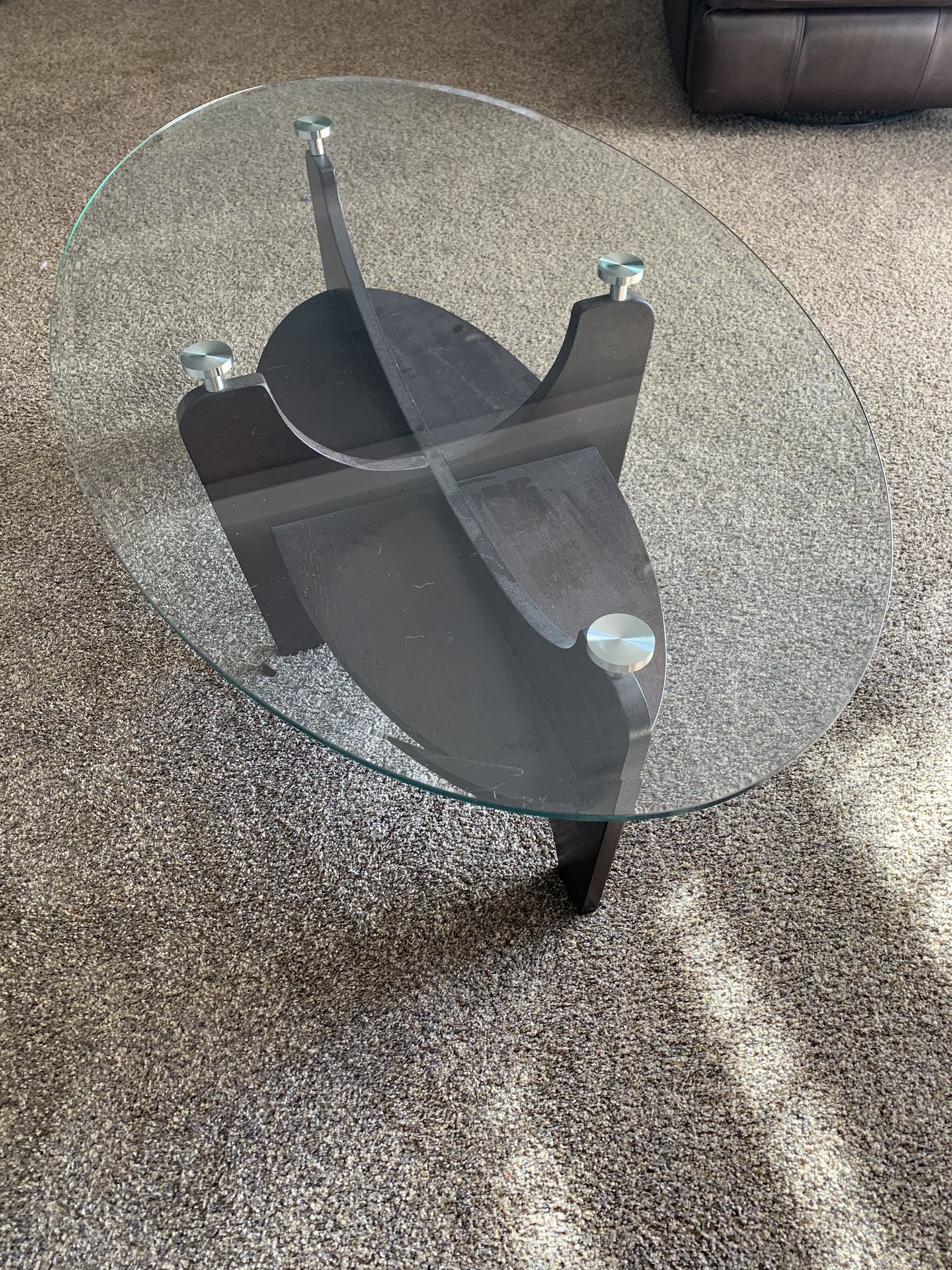 Glass Topped Coffee Table