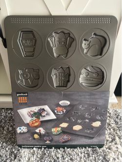 The GoodCook Sweet Creations Halloween 12-Cavity Cookie Pan