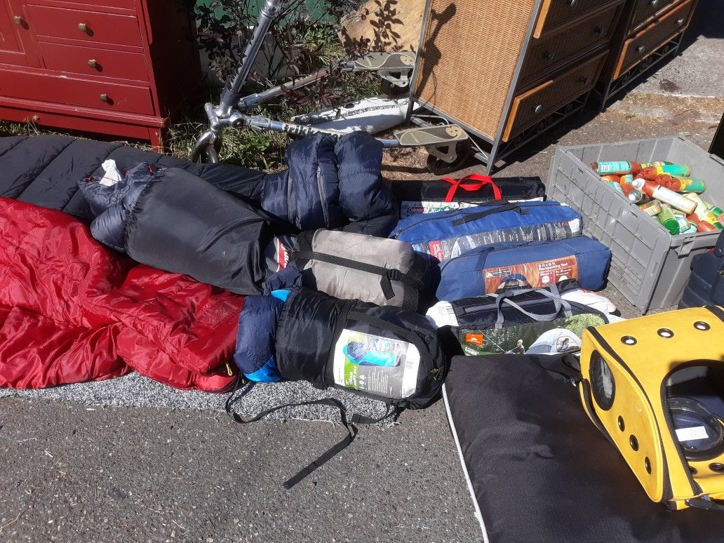 Camping Gear Tents Sleeping Bags Bug Spray
