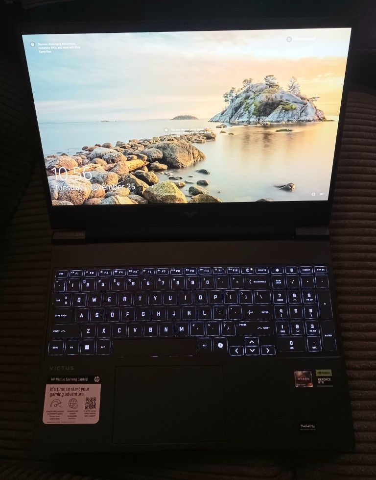 Brand New In Box HP Victus 16" Gaming Laptop AMD Ryzen 7 7445HS CPU 16GB DDR5 RAM 512GB NVMe SSD Nvidia RTX 4050 6GB GDDR6 Graphics Windows 11