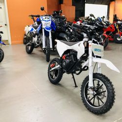 SYX MOTO Electric Start Kids Dirt Bike Roost 125cc 4-Stroke Gas Powered Pit Bike Off Road Fully Automatic Transmission
