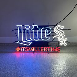 Chicago White Sox Miller Lite Neon Beer Sign