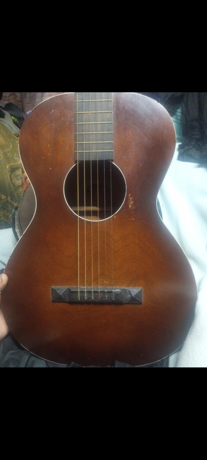 1930's Oahu Parlor Lap Steel Acoustic Guitar w/ Original Case