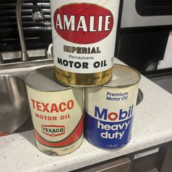 Vintage Unopened Oil Cans