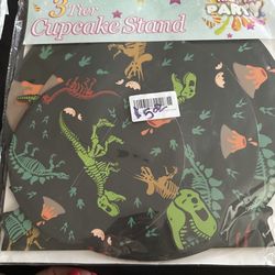 Dinosaur Cupcake Holder Party Supply