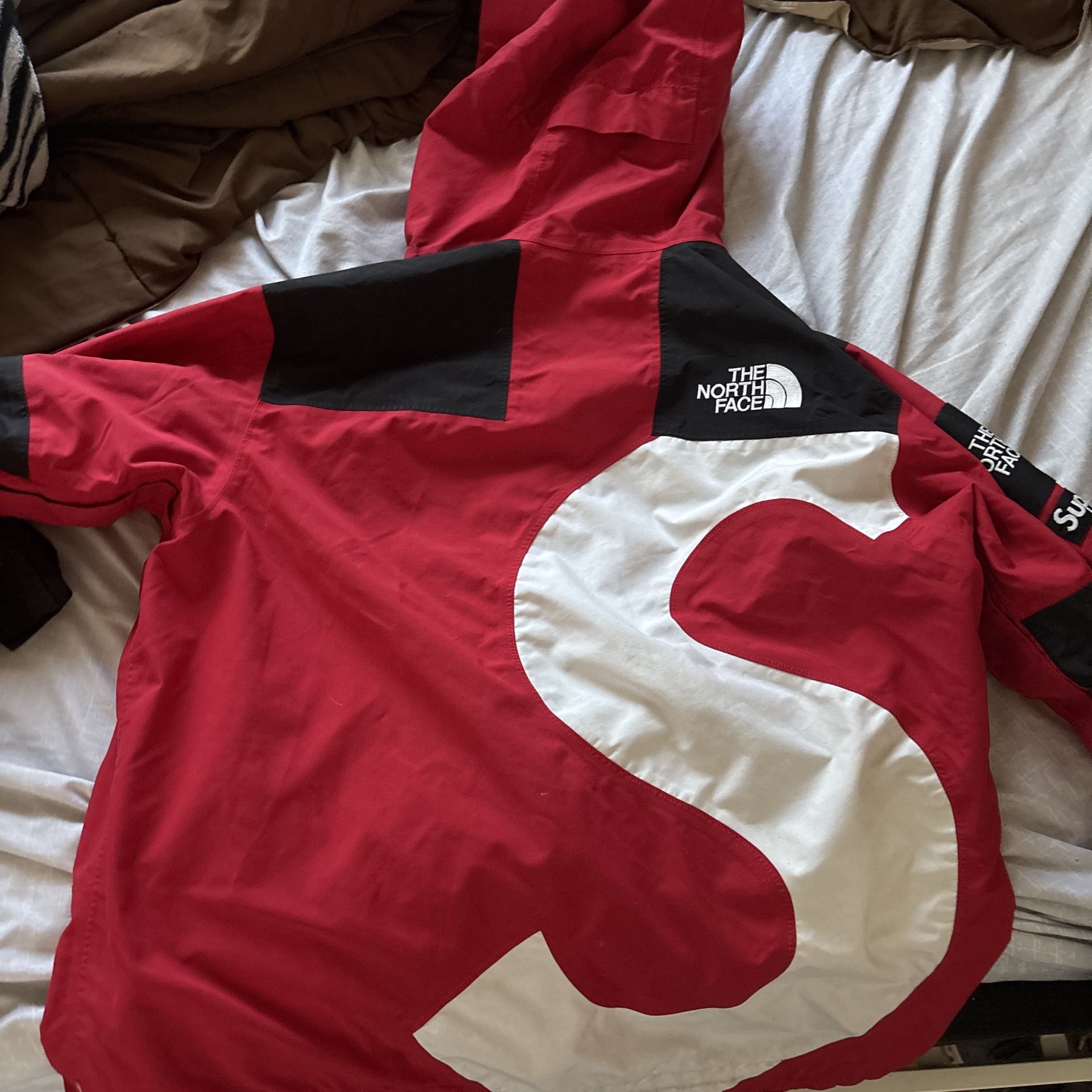 black white red supreme jacket medium