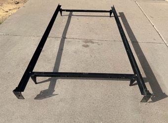 Twin Size Brown Metal Bed Frame  Dimensions - 71” x 38.5”