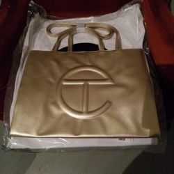 Telfar Gold Bag Large 