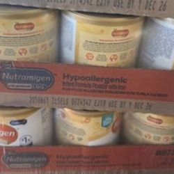 Nutramigen Case. 6  cans of 12. 6oz
