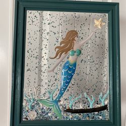 Coastal Mermaid Resin Wall Art