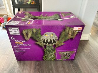 Halloween man eating decoration