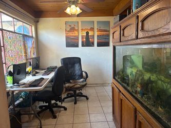 100 gallon fish tank & accessories