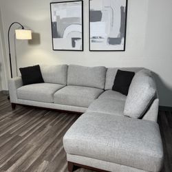 FREE DELIVERY Light Gray Sectional Couch Ikea Sofa