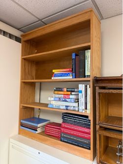 Small wooden bookshelf