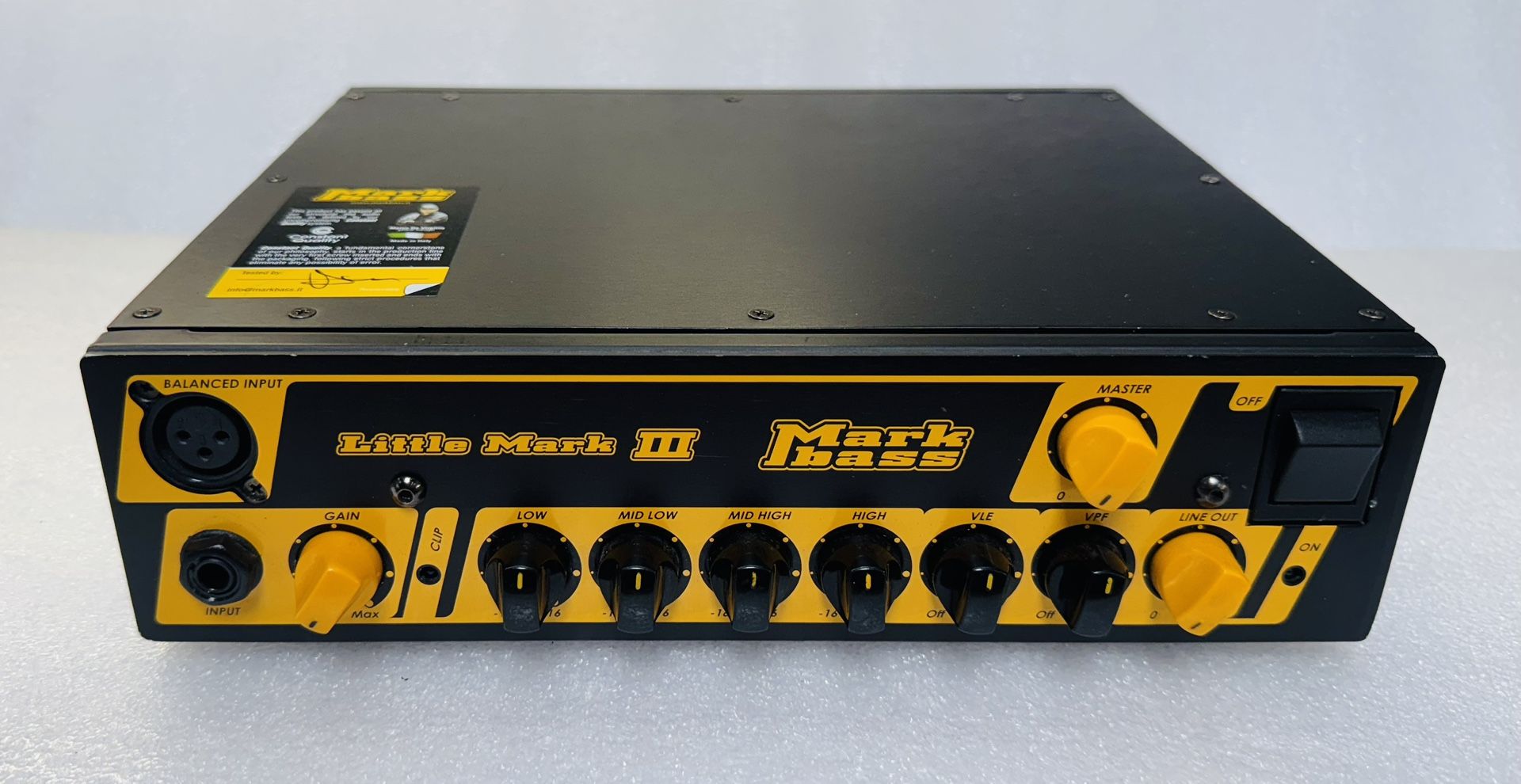 Markbass Little Mark III. 500 Watt Bass Amp Head