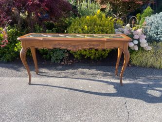 SOFA TABLE WOTH GLASS TOP BY DREXEL HERITAGE!!!